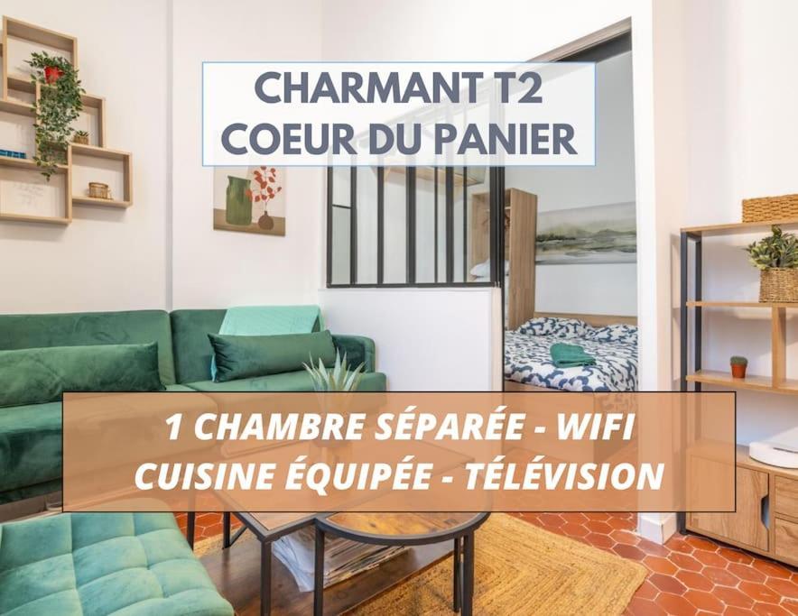 Charmant T2 Au Coeur Du Panier Marsylia Zewnętrze zdjęcie